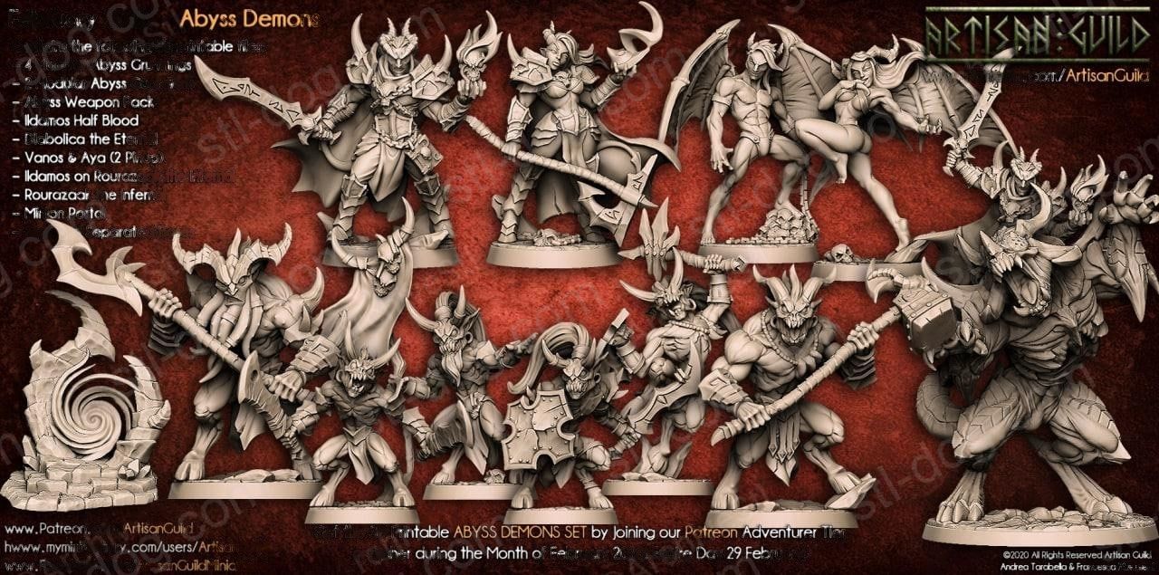 深渊恶魔(Abyss Demons) 3D打印图纸